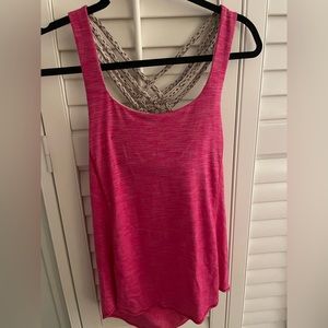 Pink size 2-4 rare pink Lululemon tank top
